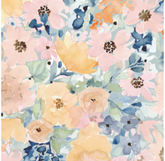 Flower House-Wait for Me-Multi (Sold By 1/2 Meter)